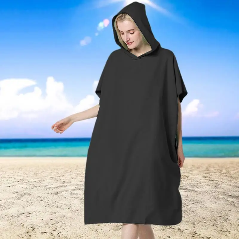 Changing Robe Microfiber Changing Towel Bath Quick-Drying Wearable Blanket Beach Poncho For Surfing Men Women Outdoor Indoor Use