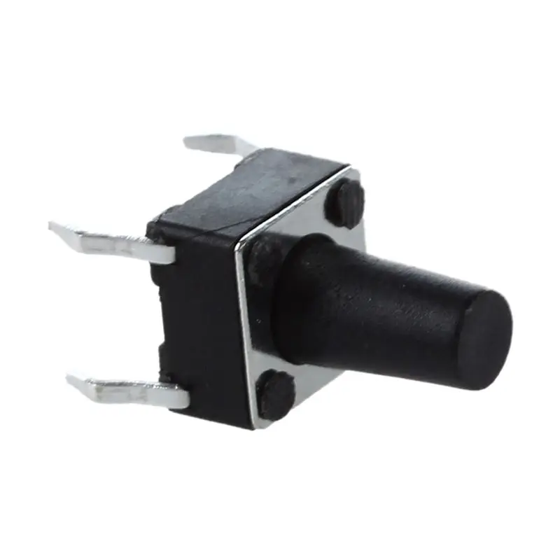 DTA4 200 Pcs 6x6x9.5mm PCB Momentary Tactile Tact Push Button Switch 4 Pin DIP for Electronics