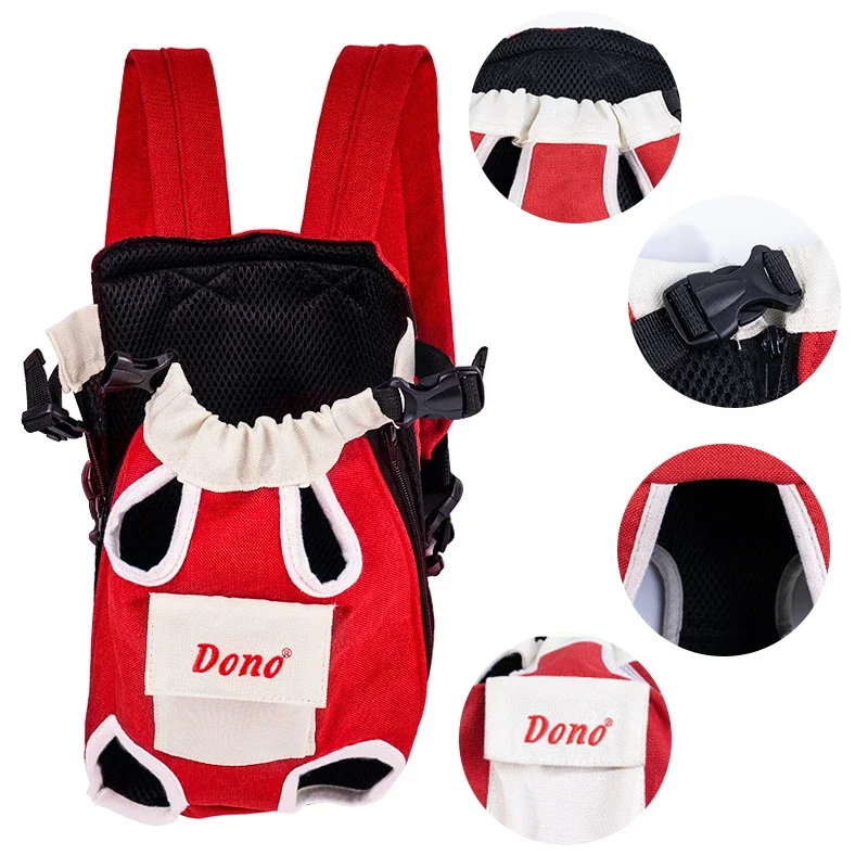 Pet Dog Carrier Bag Front Dog Carrier Backpacks Portable Pet Bags Adjustable Hands Free Dog Backpack Carrier for Small Dogs Cats