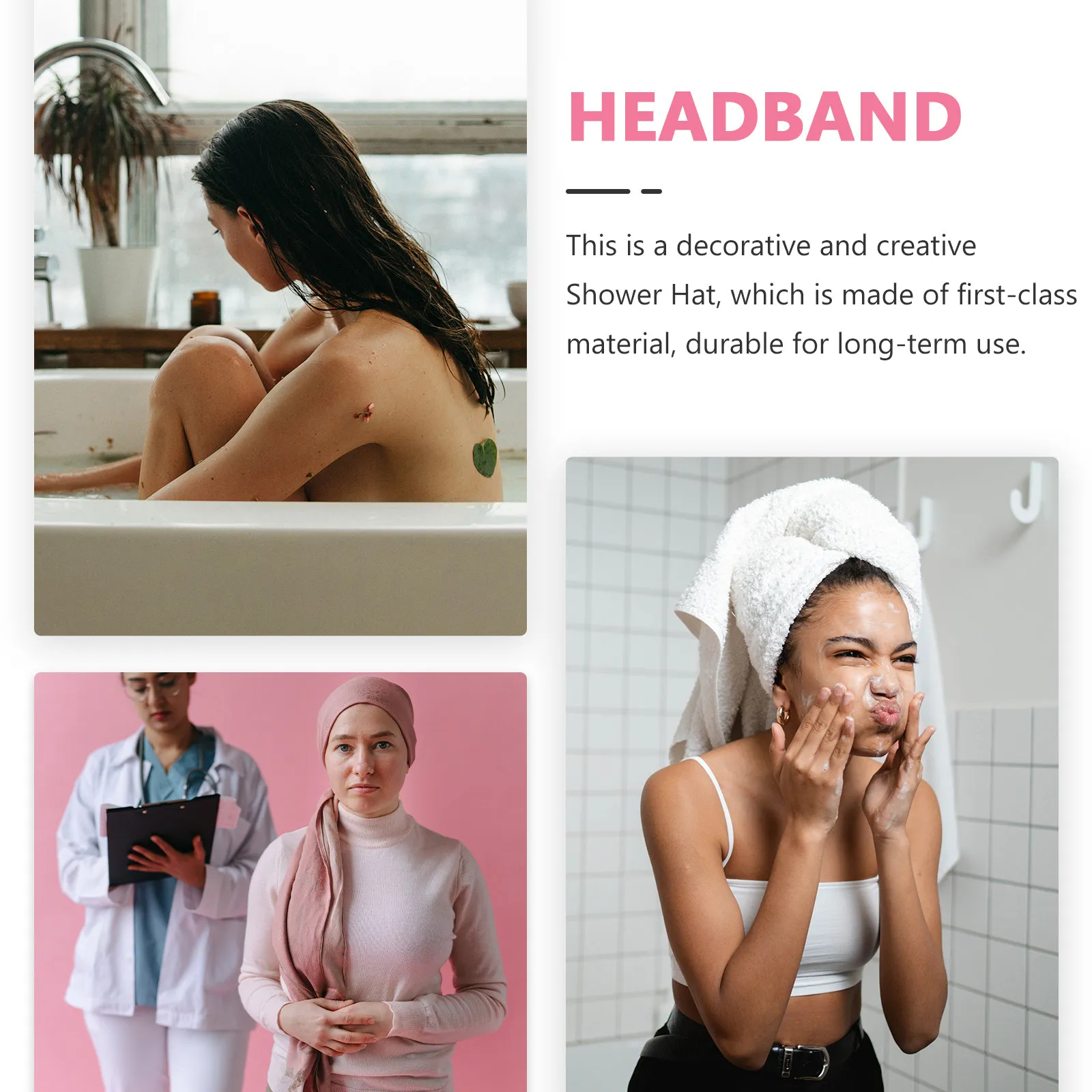 

Повязка для йоги для женщин: эластичная тканевая повязка на голову с перекрестным дизайном, нескользящая спортивная повязка, повязка для макияжа, тюрбан для душа, повязка на запястье – идея для подарка