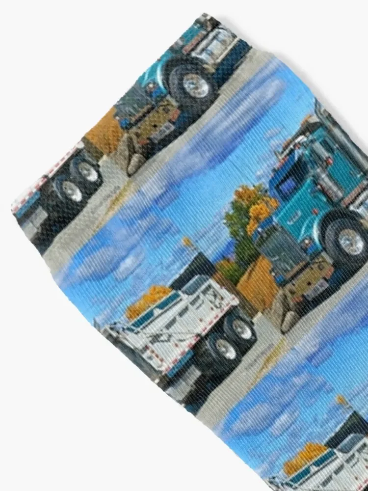 Peterbilt Dump truck Socks Rugby sheer shoes funny gifts Socks Man Women's