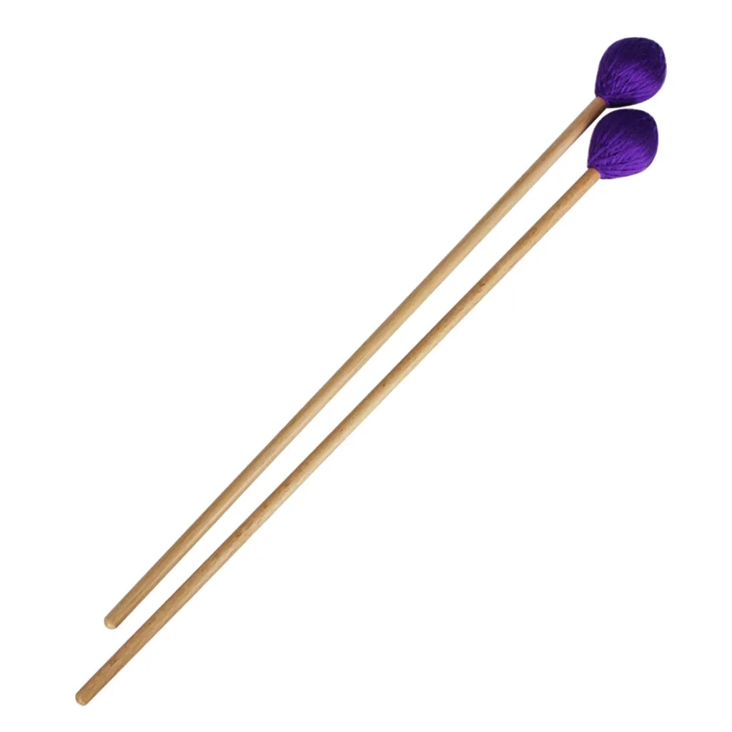 

1 Pair Marimba Mallets with Beech Handle for Percussion Accessories