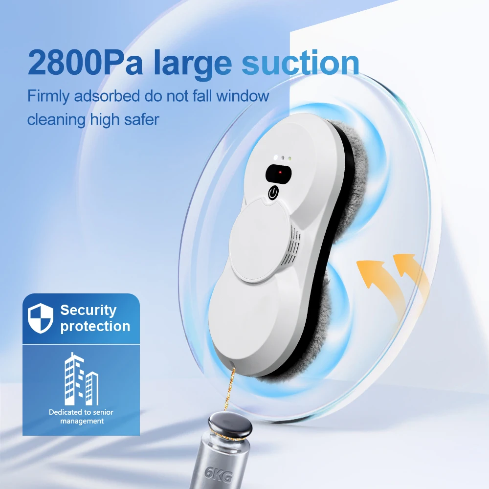 Super Bo Robot Vacuum Cleaner Window Cleaning Robot Window Vacuum Cleaner Electric Glass Linpia Chip Remote Control