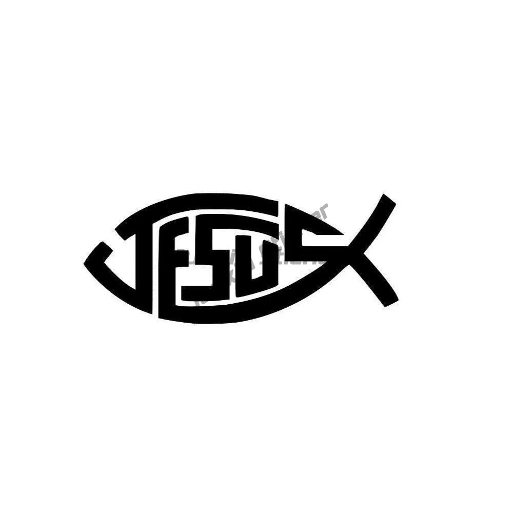 

Christian Jesus Fish Vinyl Sticker Decal Laptop Rv Camper Windows Waterproof Car Window Decals For Camper