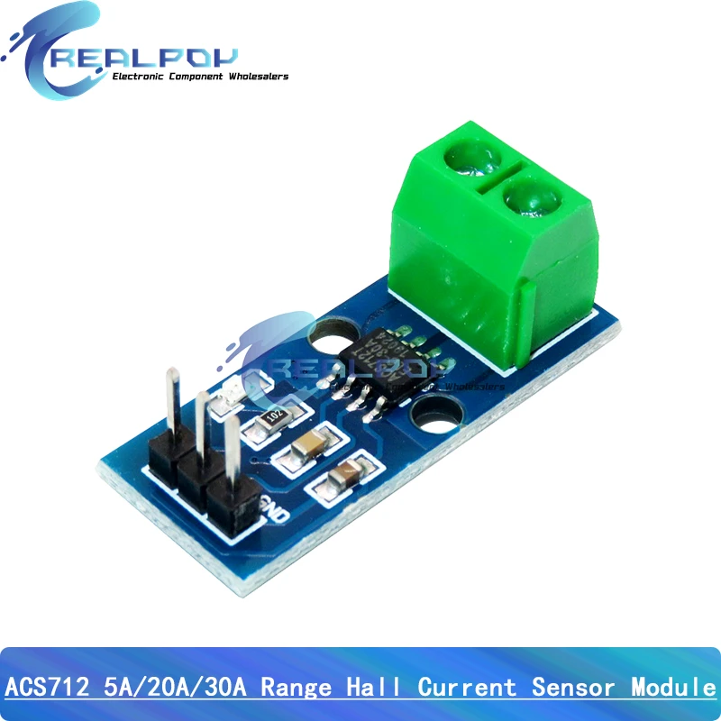 ACS712 5A 20A 30A Moduł czujnika prądu Halla dla Arduino ACS712-30A ACS712-20A