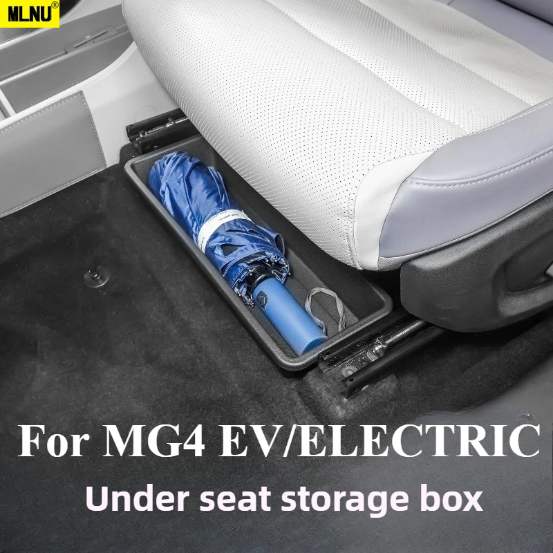 Under-Seat Storage Box For MG 4 EV/ELECTRIC Accessories 2026/2025-Eco-Friendly ABS, Space Expansion,Non-Destructive Installation