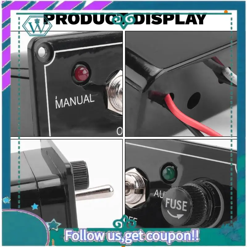 

AA92-DC 12 В панель переключателя морского трюмного насоса с предохранителем со светодиодным индикатором ручной/выкл/автоматический 3-позиционный тумблер