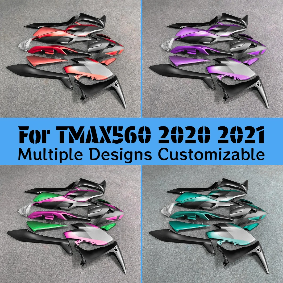 

Для YAMAHA TMAX 560 2020 2021: Комплект обтекателей в стиле Hot Style, TMAX560 20 21, настраиваемые мотоаксессуары, обтекатели