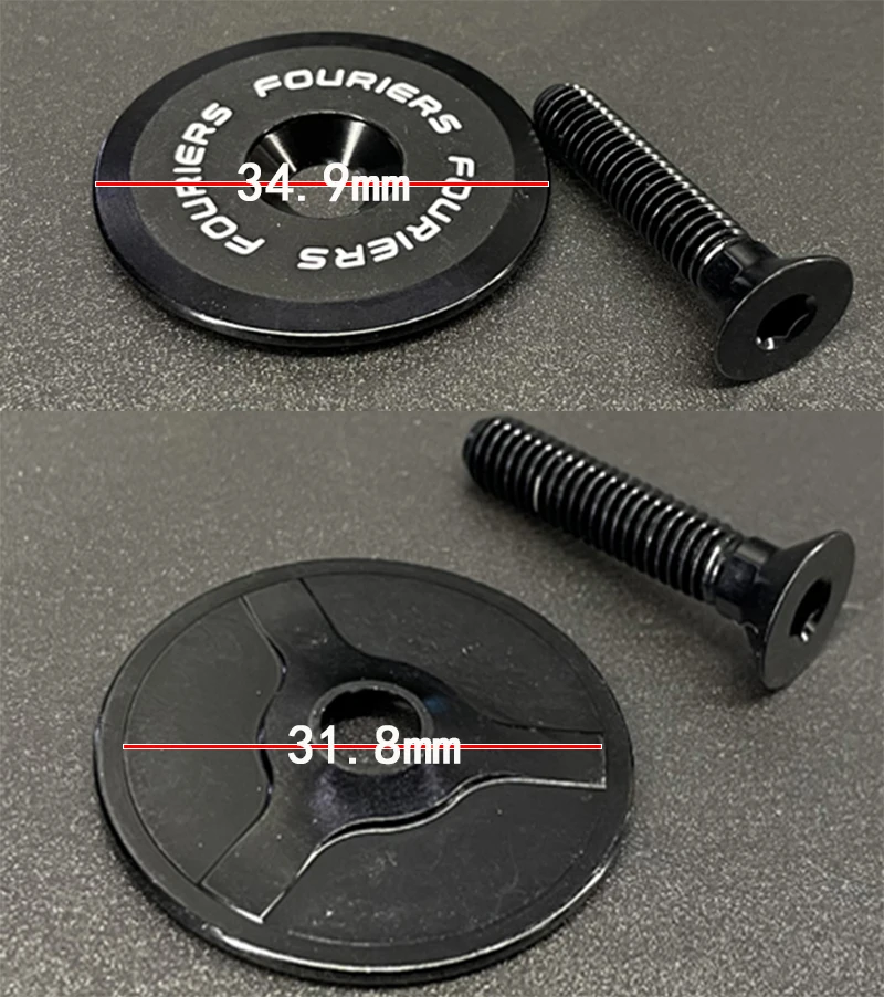 Fouriers Bike Headset Expander Plug Stem Top Cap Cover for 31.8mm 1 1/4\