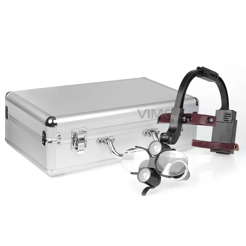 

Стоматологический светодиодный налобный светильник 5 Вт, 6,0X, стоматологический хирургический фонарь, увеличение, бинокулярные лупы, лабораторная стоматология