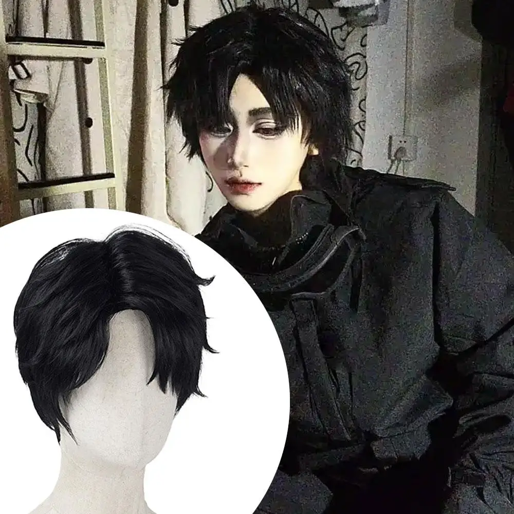 ミステリーコスプレウィッグ男性用ヘアウィッグ無料ウィッグキャップ付きハロウィンアクセサリー Saja Boys Jinu Baby Abby ミステリーロマンスウィッグ F6X2