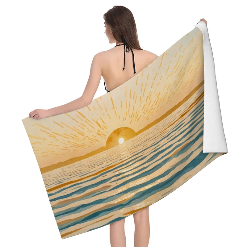 Home bath towels for the body towels bathroom quick drying microfiber beach man large sports towel Fruit plant boho simple ins