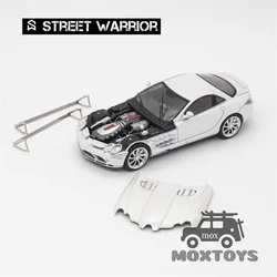 Street Weapon 1:64 SLR Removable Engine Hood pearl white Diecast Model Car