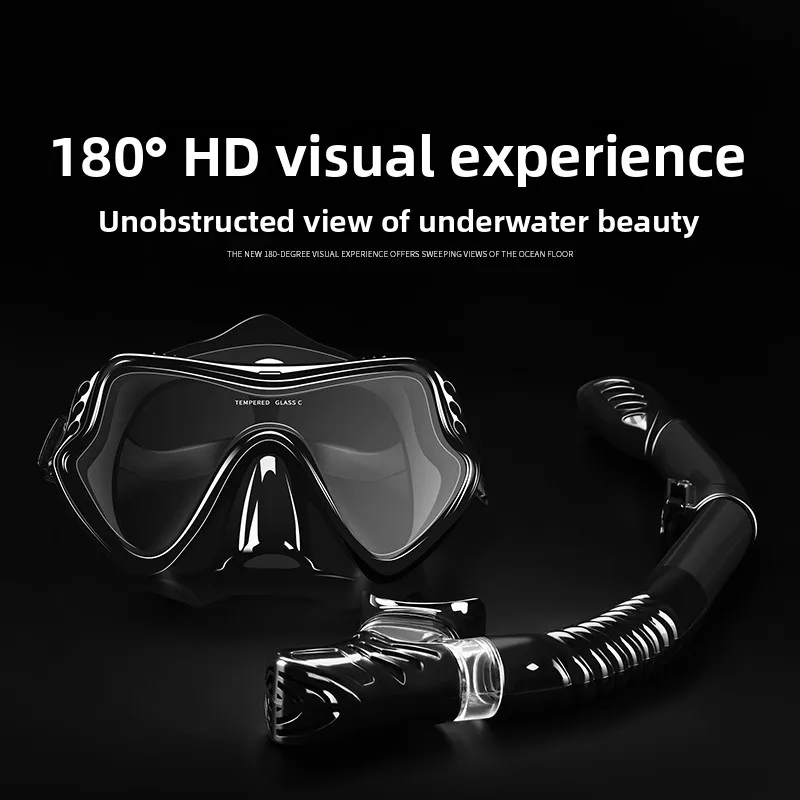 adult-snorkeling-three-treasures-set-full-dry-snorkel-high-definition-wide-view-diving-equipment-breathable-tube-underwater-mask