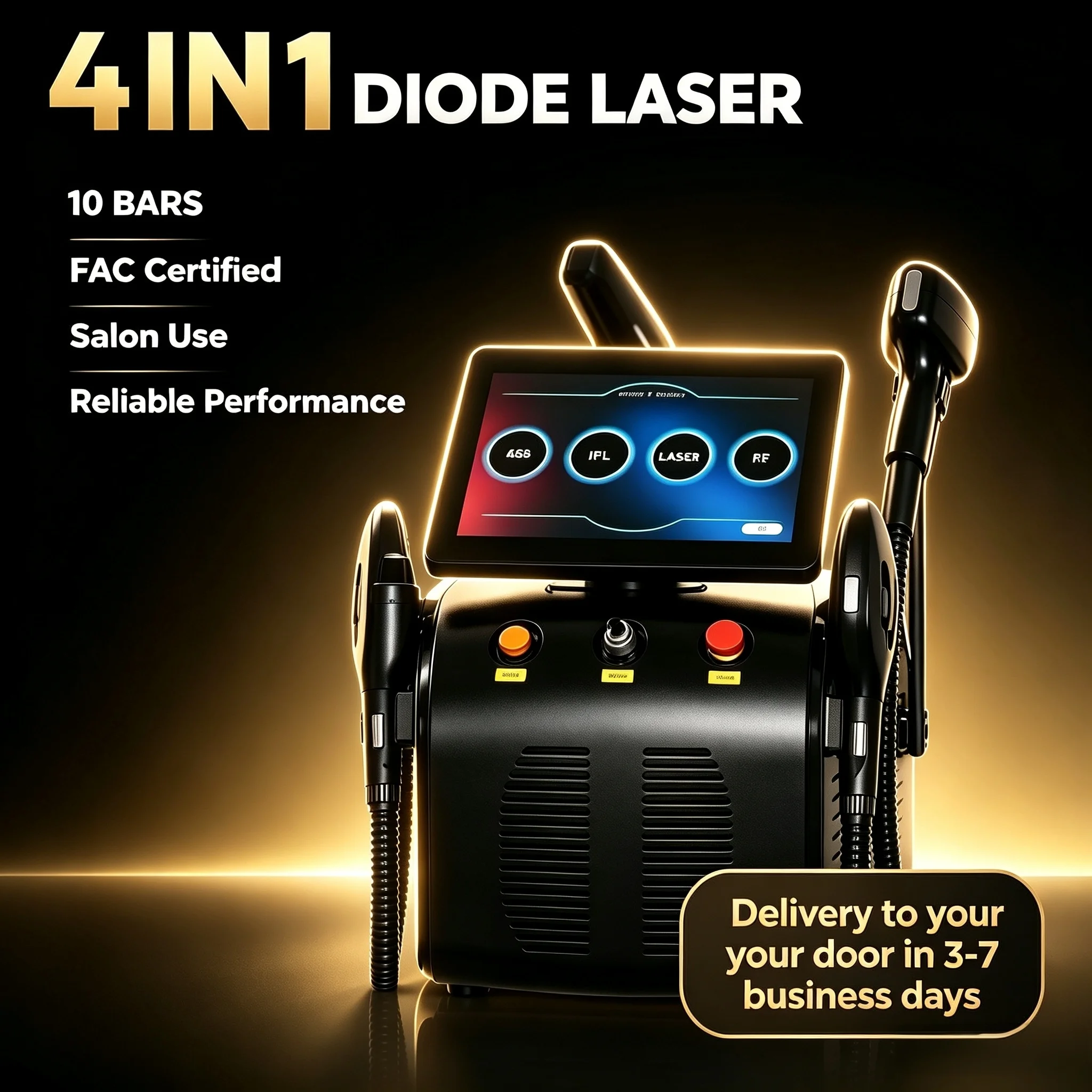 5000W 4in1 Multifunctional Beauty Machine Diode Laser Hair Removal Machin Pico DPL RF Skin Rejuvenation Hair Removal Tattoo
