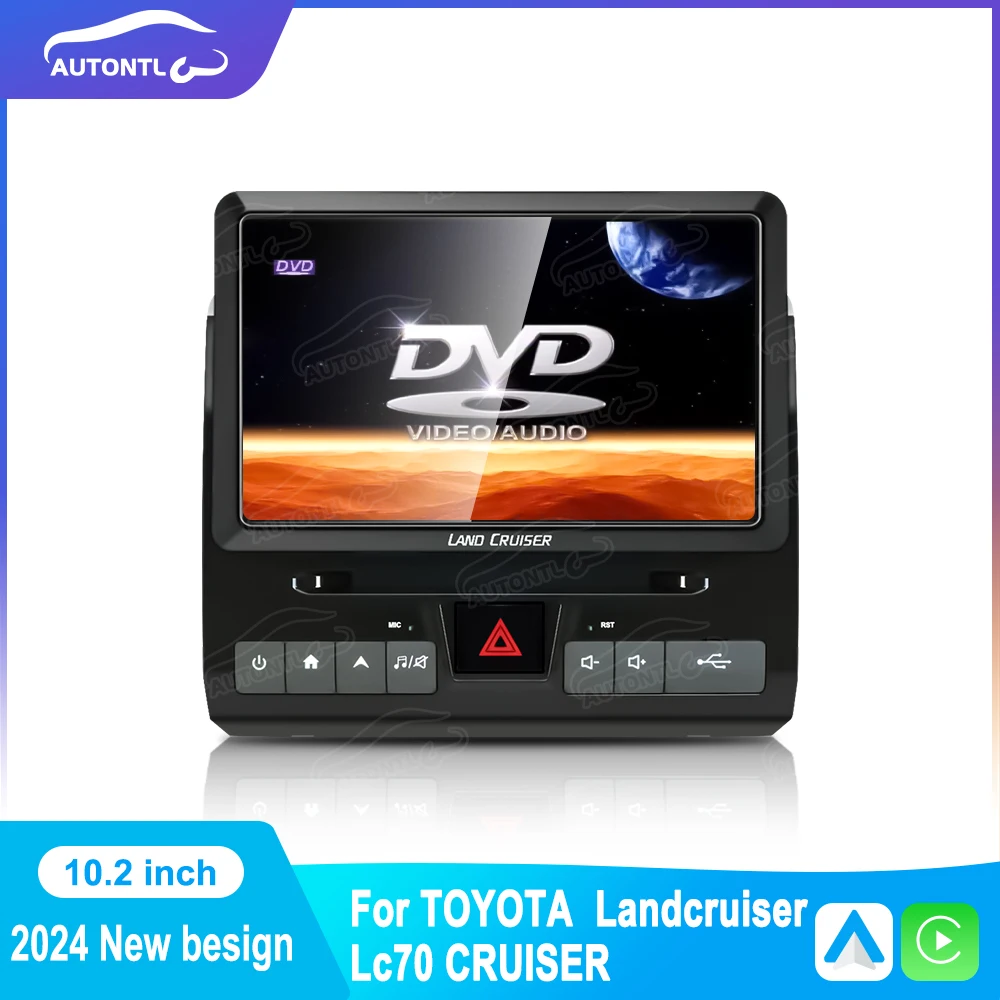 New Design Car Android Carplay Car Dvd Player For Toyota Land Cruiser 70 75 76 LC70 LC75 LC76 07-24 Navigation Multimedia Stereo