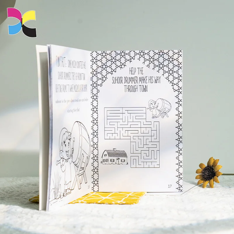 custom.China Printing Books with Matte Laminated Hard Cover Custom Black and White Books