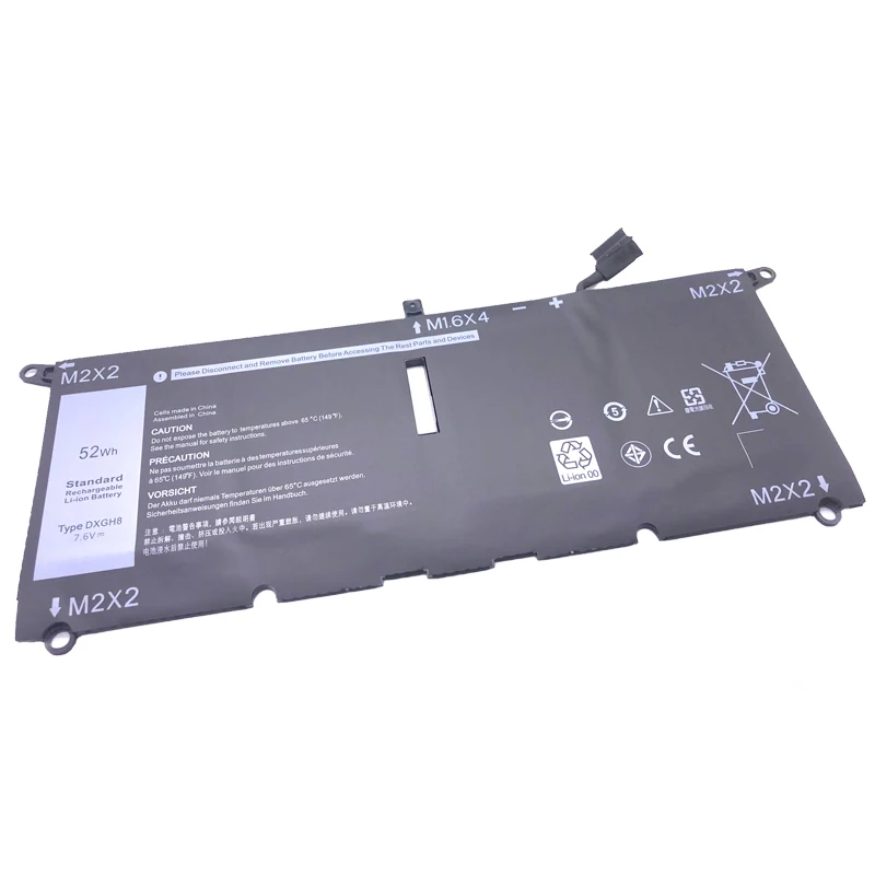 New Laptop Battery for Dell XPS 13 9370 2018 Series 9380 2019 H754V G8VCF 0H754V 13-9370-D1605G DXGH8