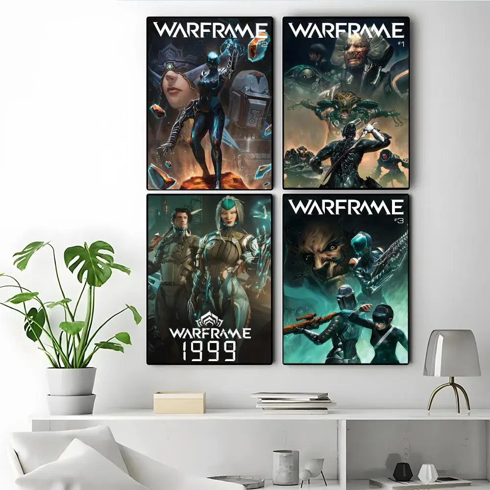 Game Warframe Poster Modern Elegant Wall Stickers, Home Decor Poster, Wall Art for Living Room & Dorm