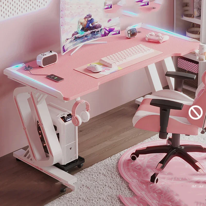 

Portable Bedroom Computer Desk Gaming Standing Youth Room Gamer Desks Sedentary Auxiliary Mesa Gamer Pra Pc Office Furniture