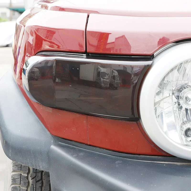 

2Pcs For Toyota FJ Cruiser 2007-2021 ABS Black Car Tail Light Protector Decoration Sticker Car Exterior Protection Accessories