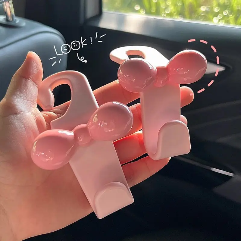 

Girly Heart Bow New Car Seat Back Hook in-car Storage Car Goodies New Car Gift
