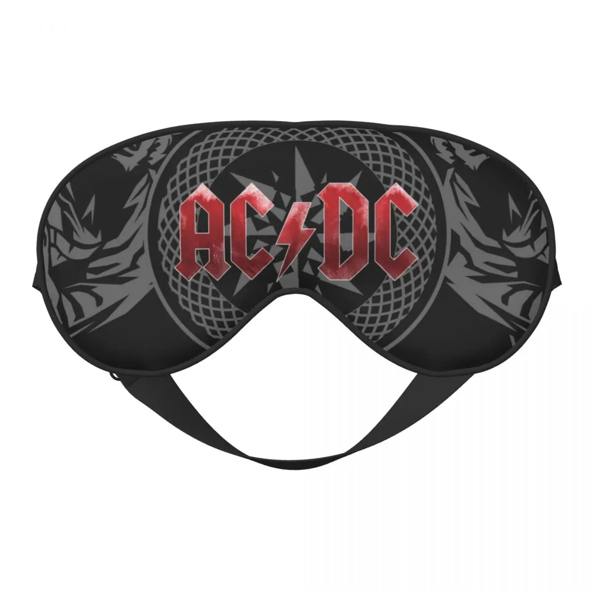 

Изготовленная на заказ группа AC DC Rock Roll Band Мягкая дорожная маска для глаз Двусторонняя повязка на глаза Креативная хэви-метал группа Музыкальный блок Out Light Eye Patch