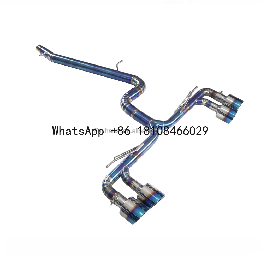 

Custom Titanium Catback Exhaust for VW GOLF R MK7 MK7.5 MK8 2.0T 2019-2022 Titanium Racing Car Exhaust Pipe