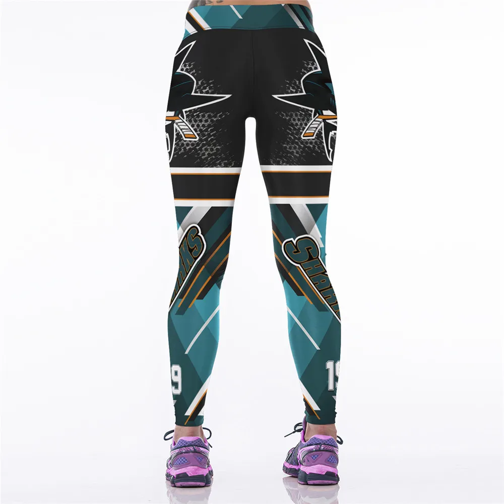 Women Sports Leggings 3D Printed Skinny Training Running Trousers Cycling Fitness Tights Quick Dry Gym Workout Leggings Gymwear
