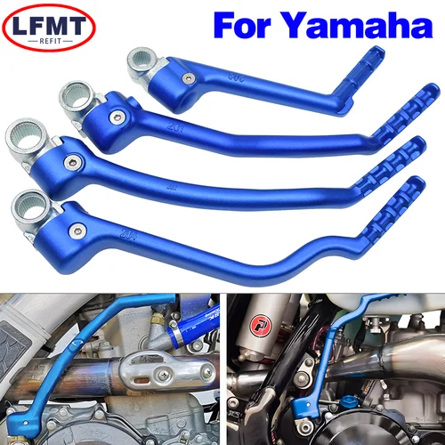 Para Yamaha YZ WR 125 YZ250 YZ250F YZ250X YZ250FX YZ450F YZ450FX WR450F palancas de Pedal de palanca de arranque forjado para motocicleta 1986-2023