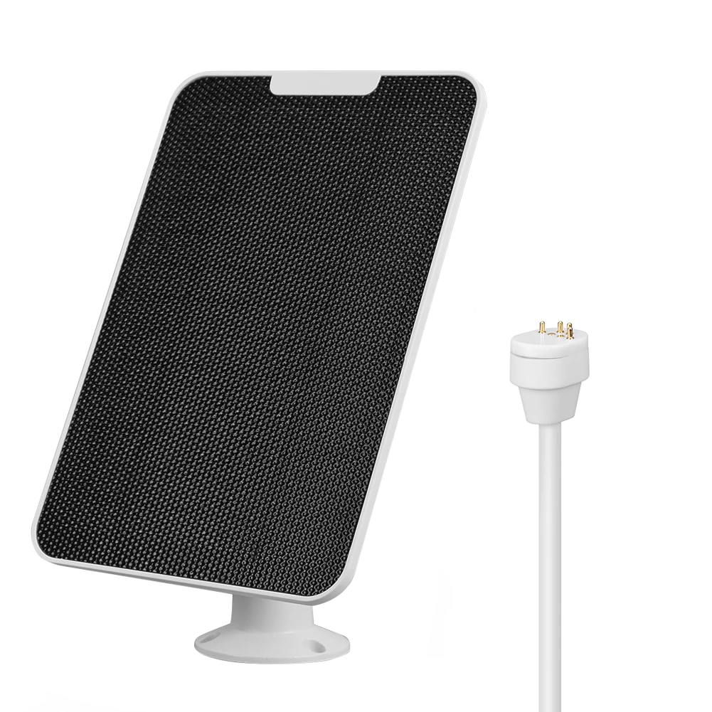

Solar Panel Charger with Rack and Screwdriver Wall Mount Solar Panels 4W 5V 360° Rotation for Google Nest Camera Outdoor Indoor