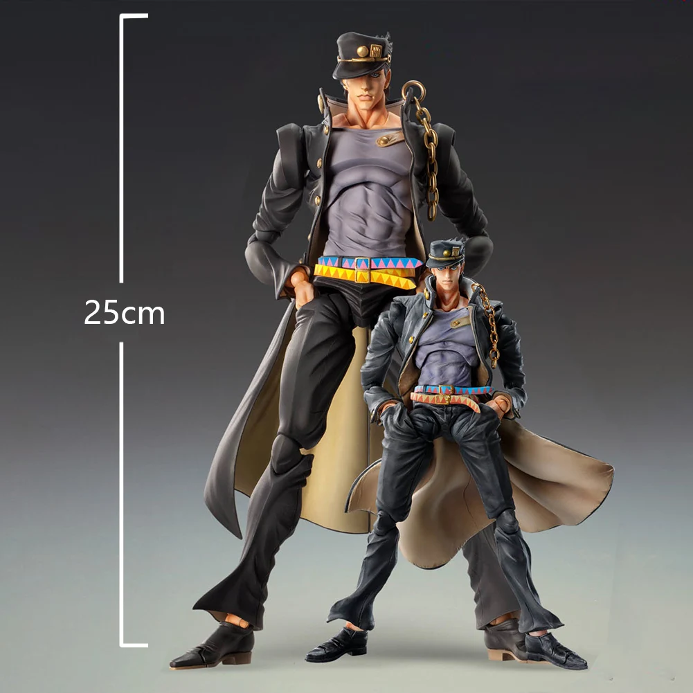 Anime JOJO rysunek 25CM niezwyciężony Kujo Jotaro rysunek warto zbierania Model pcv figurka zabawka ozdoby na biurko prezenty zabawki