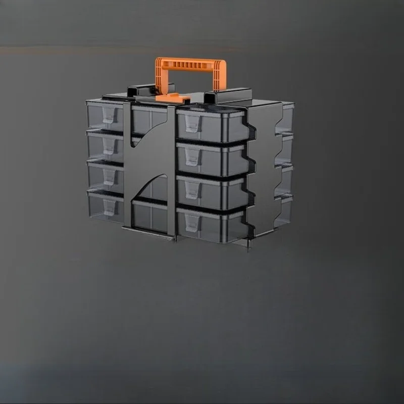 

Multi-grid parts grid box transparent storage box small screw storage tool storage box classification grid sample drawer rack