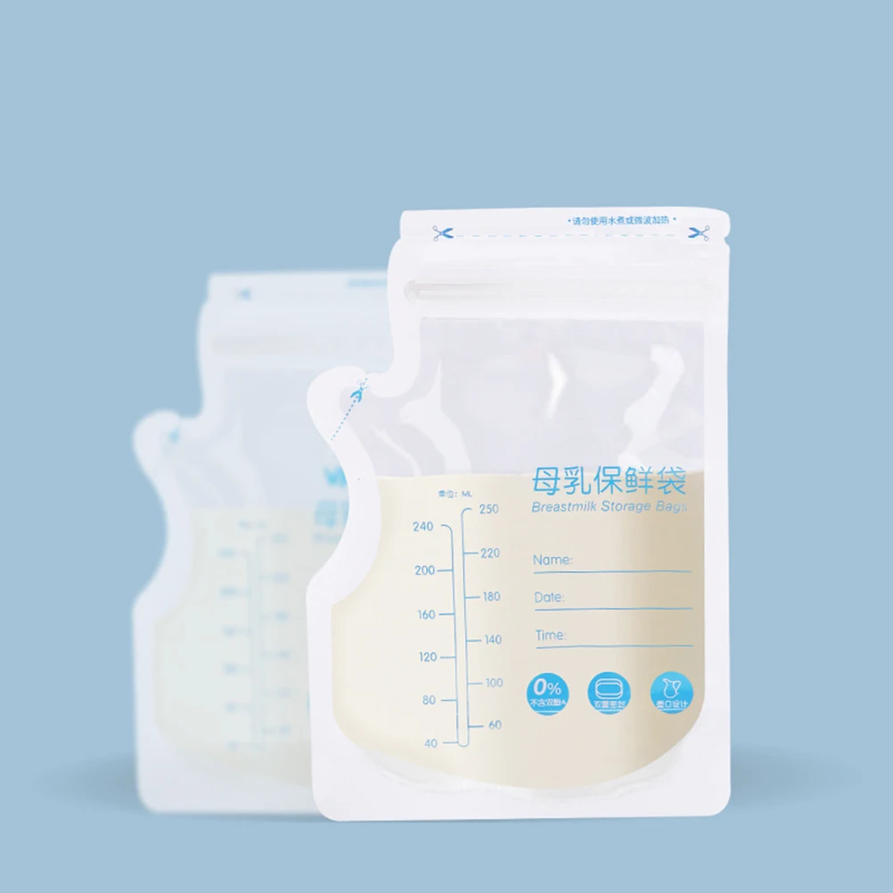 

30pcs Storage Bags Disposable Milk Freezer Bags Disposable Sealed Pouches for Storing Milk Safe Large Capacity Keeps Fresh