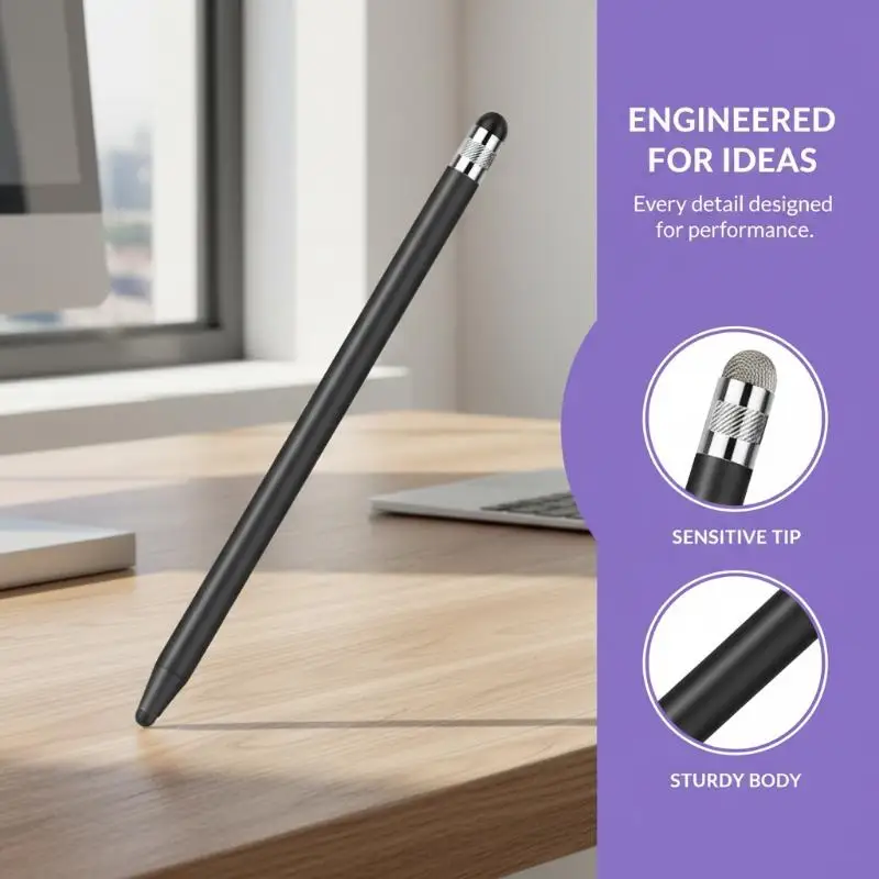 NEW Mesh Fiber Capacitive Stylus Pen Double Nib Touch Screen Pens Drawing Pen For Universal Capacitive Screen Smart Phone Tablet