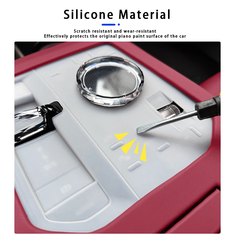 لسيارات BMW 5 Series i5 G60 2024 + سيارة التحكم المركزي والعتاد التحول غطاء لوحة أزرار المضادة للخدش حماية الوسادة الداخلية اكسسوارات