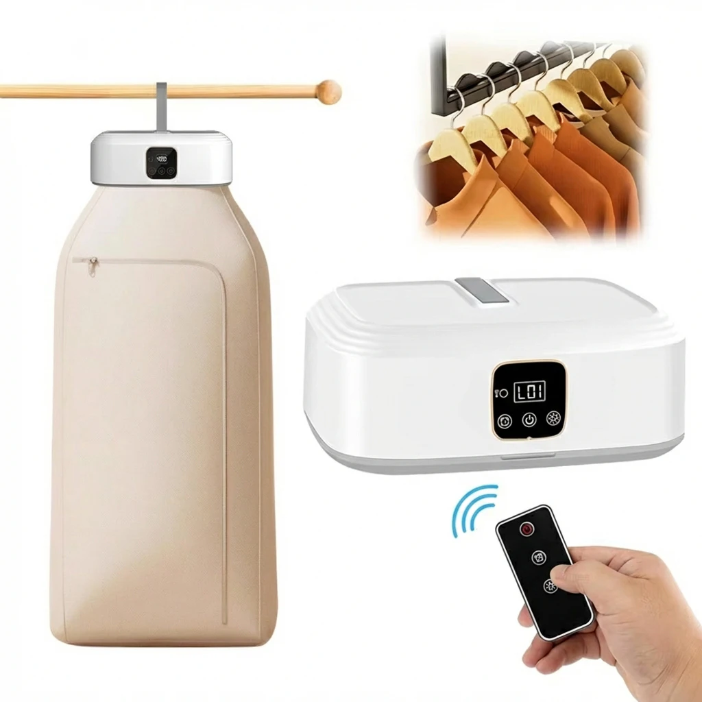 

Миниатюрная портативная складная электрическая сушилка с интеллектуальным таймером для быстрой сушки, для домашнего использования, компактная, в комплекте с дорожной сушильной сумкой