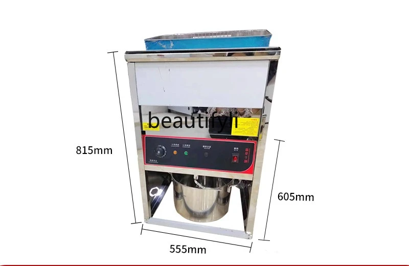 Single cylinder fryer 40 liters vertical flip electric fryer fried chicken burger shop vertical fryer row