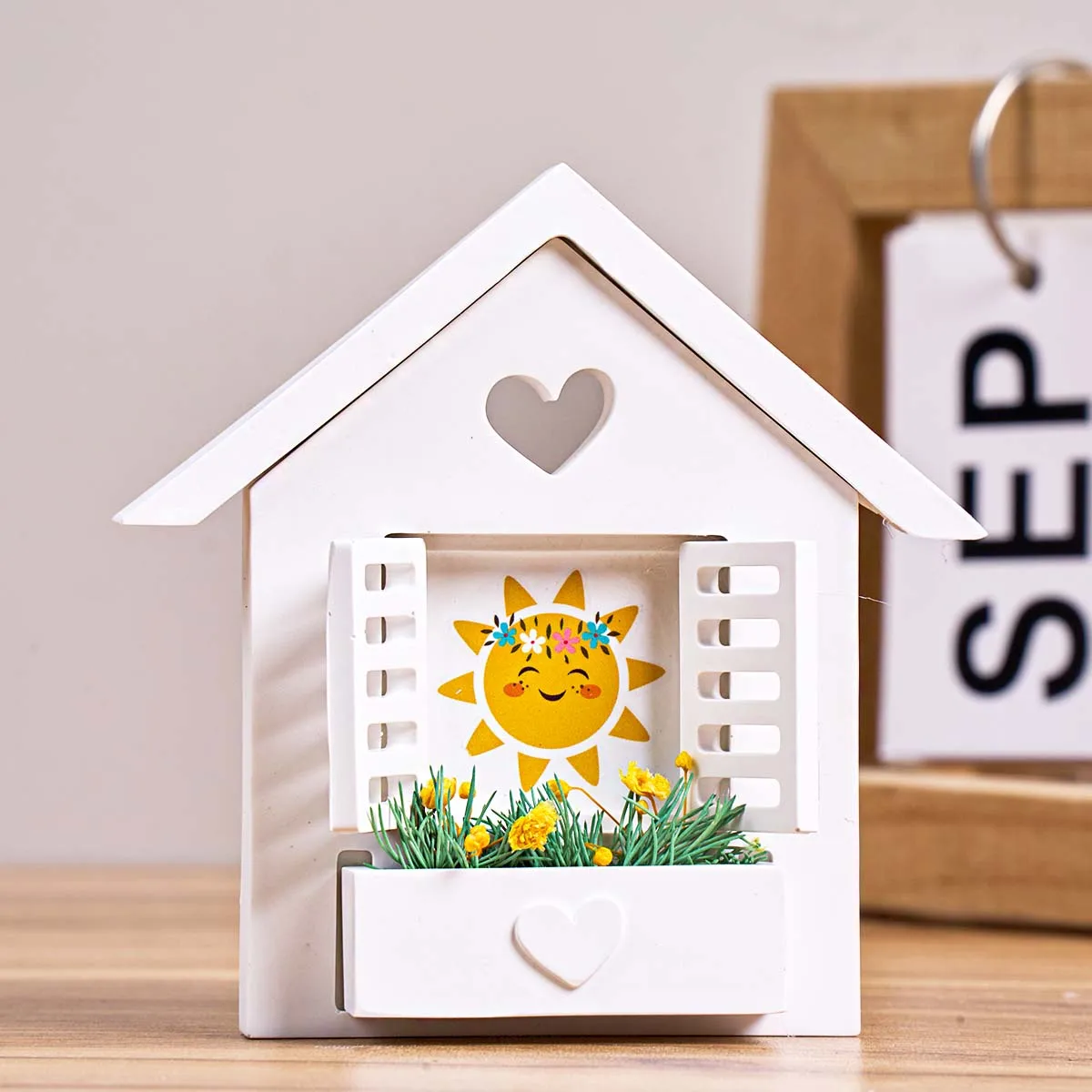 House with Balcony Window Silicone Mold DIY Handmade Flower Pot Storage Box Craft Gift Mold Plaster Resin Ornament Making Tools