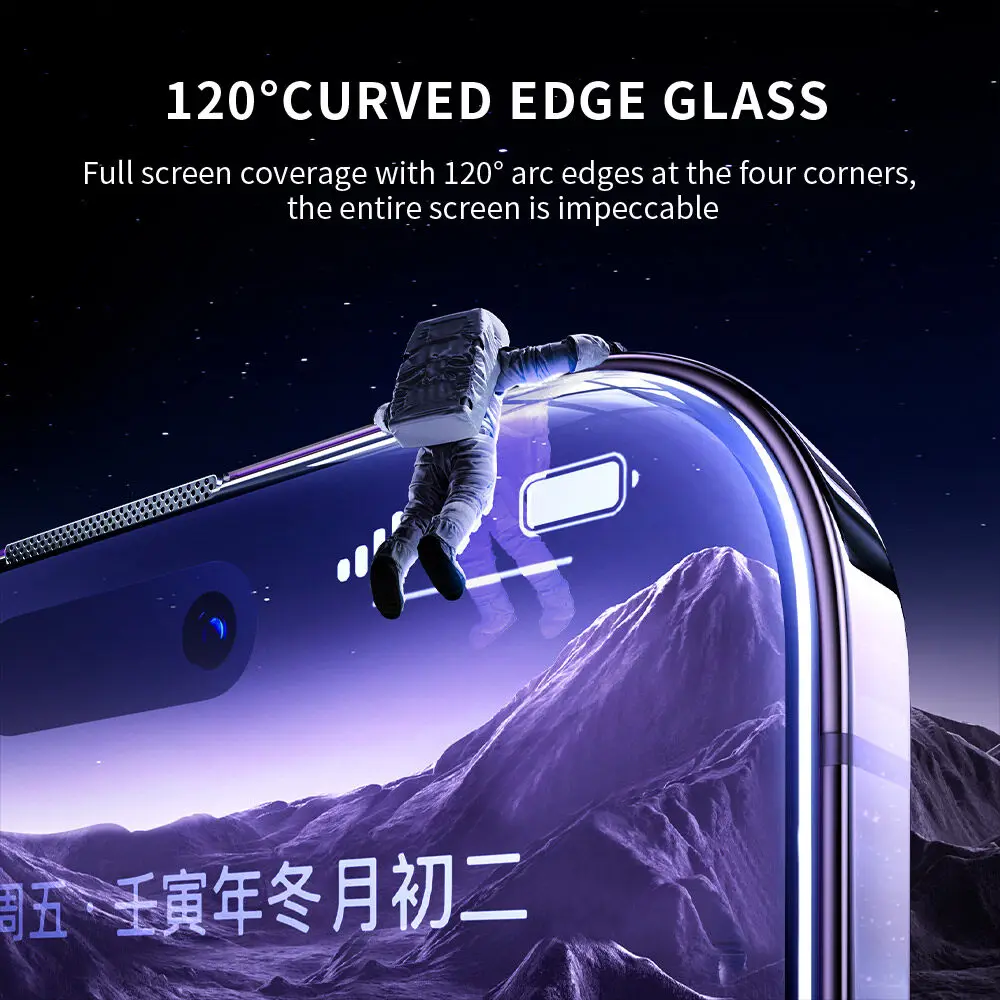 SmartDevil 2Pcs Dust-proof Screen Protector for iPhone 14 Pro max 14 13 12 11 XR Full Cover HD Film Protective Tempered Glass
