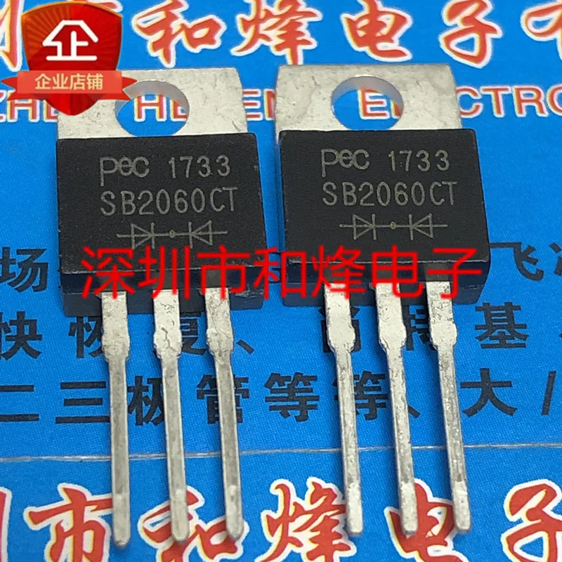 5PCS-10PCS SB2060CT  TO-220 60V 20A   New And Original On Stock