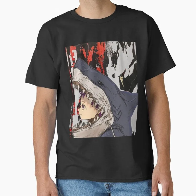 Dorohedoro Dark Anime T-Shirt 0718 Nikaido Kaiman Metal Manga Unisex Graphic Tee Caiman Horror Halloween Gift Goth Tops