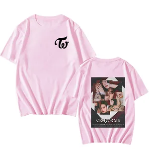 تي شيرت Nayeon للرجال والنساء, تي شيرت Harajuku الصيفي, تي شيرت بأكمام قصيرة, قمصان تأثيري أزياء على شكل رقبة, قمم كورية أعلى 11 مبيعات لملابس Nayeon - رقم 9