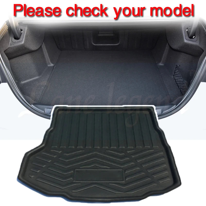 Car Boot Liner For Ford Taurus 2015 2016 2017 2018 2019 2020 2021 2022 Cargo Rear Trunk Mat Luggage FLoor Carpet Tray Waterproof