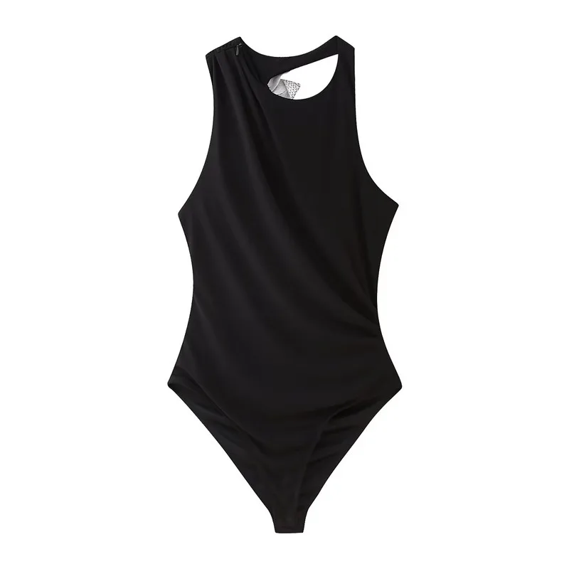 

Neck Thin Temperament Girl Style Fashion Pure Desire Long Sleeve Jumpsuit