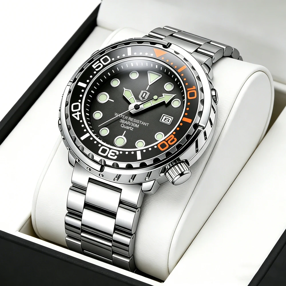 Nova moda relógio masculino marca superior de luxo à prova dwaterproof água luminosa data relógio esporte relógios quartzo relógio pulso relogio masculino