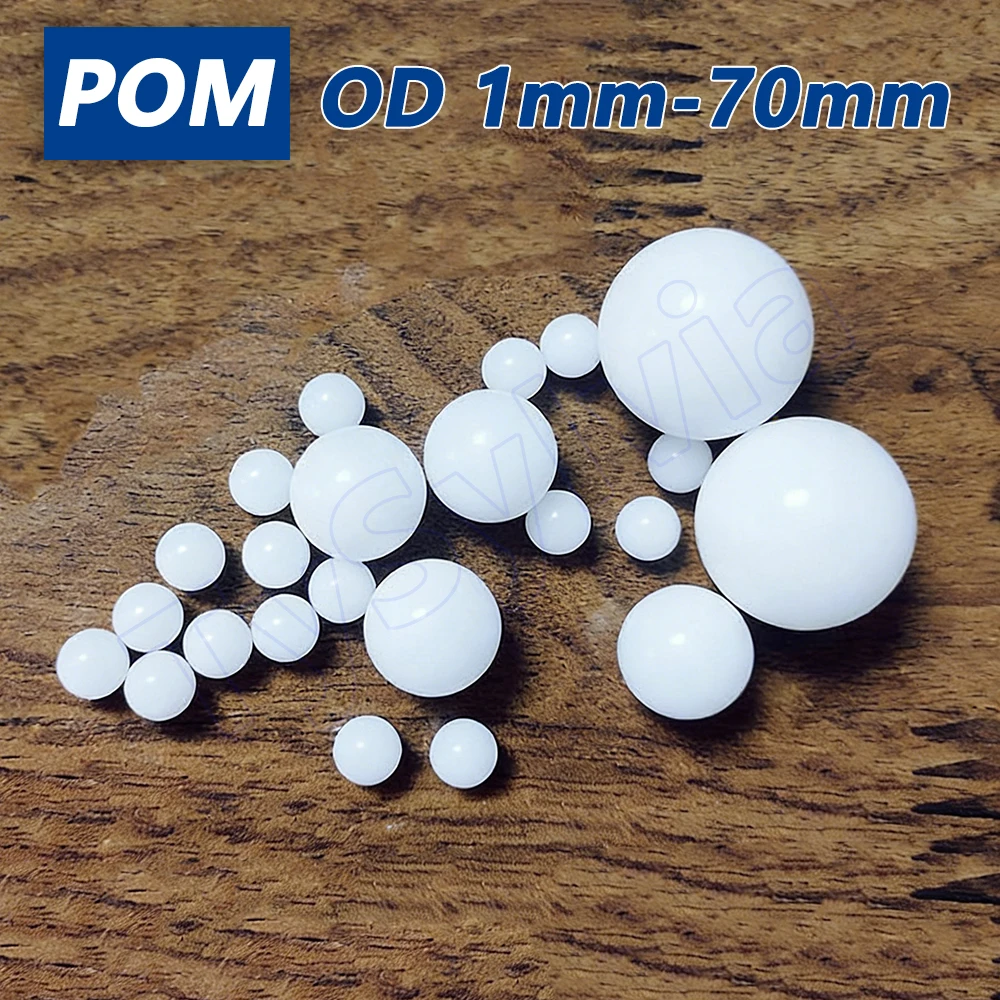 POM Plastic Balls Solid Polyoxymethylene Precision Bearings Ball Rolling Bead 1 2 3 3.175 3.5 4.763 5.556 5.95 6 6.35 - 70mm