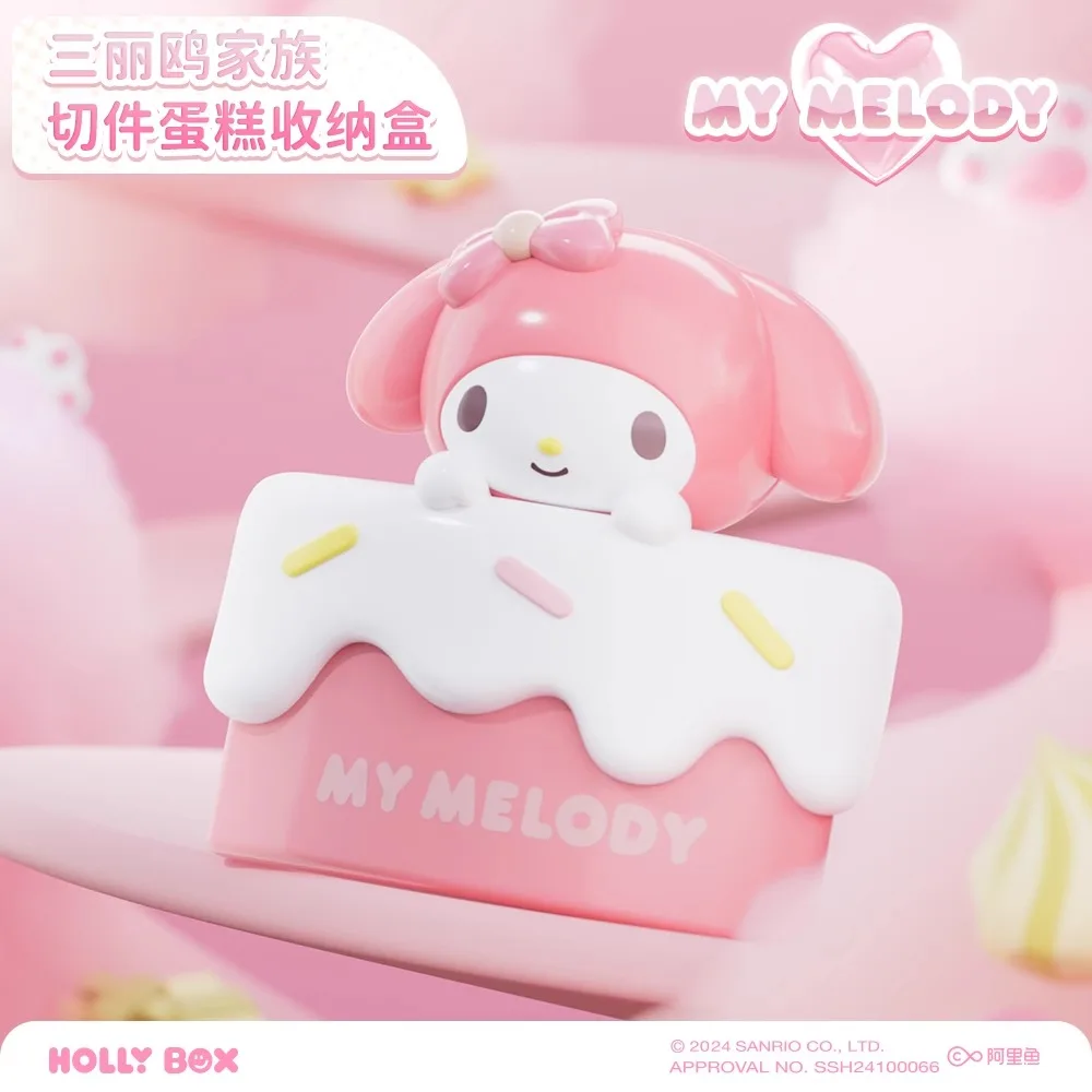 Echt Kawaii Sanrio Hello Kitty Anime Figuur Cinnamoroll Kuromi Mymelody Pochacco Action Figure Speelgoed Verjaardagstaart Geschenken