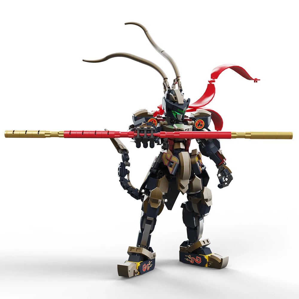 

Game Black Myth: Wukong Building Blocks Set MOC Monkey King Mecha Model With Light Technic Bricks Kids Kids Assembled Toy Gifts