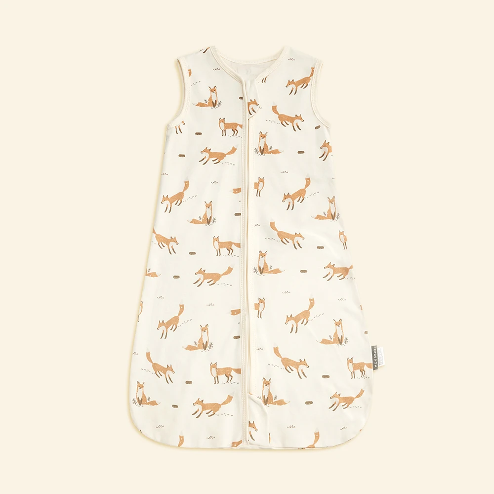 Schlafsack für Babys, 3–24 Monate, Jungen und Mädchen, Sommer-Schlafsack, Weste, dünn, atmungsaktiv, 0,5 Tog, 2-Wege-Reißverschluss, Wickeltasche